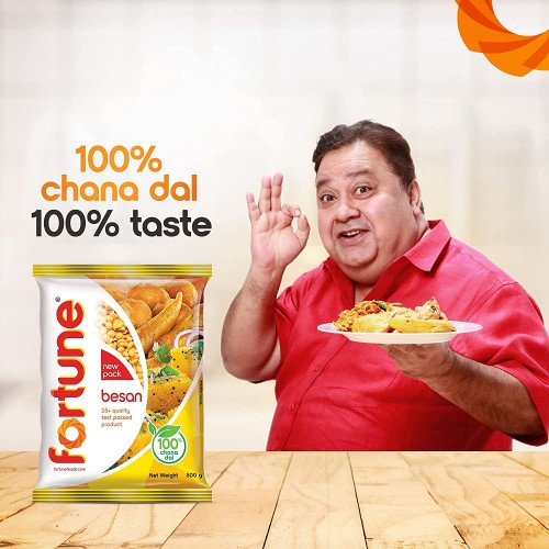 Fortune Chana Besan, Made from 100% Chana Dal 100% Taste, 1kg