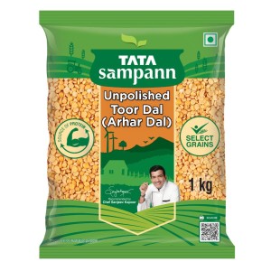 Tata Sampann Unpolished Toor Dal/Arhar Dal, 1kg